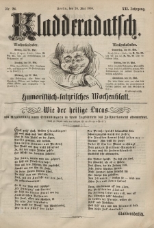 Kladderadatsch, 21. Jahrgang, 24. Mai 1868, Nr. 24