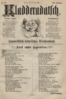 Kladderadatsch, 21. Jahrgang, 31. Mai 1868, Nr. 25