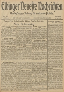 Elbinger Neueste Nachrichten, Nr. 102 Dienstag 15 April 1913 65. Jahrgang