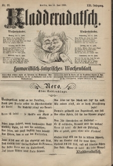 Kladderadatsch, 21. Jahrgang, 14. Juni 1868, Nr. 27