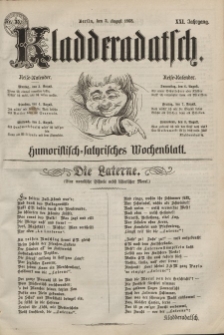 Kladderadatsch, 21. Jahrgang, 2. August 1868, Nr. 35