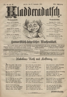 Kladderadatsch, 21. Jahrgang, 27. September 1868, Nr. 44/45
