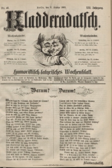 Kladderadatsch, 21. Jahrgang, 11. Oktober 1868, Nr. 47
