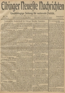 Elbinger Neueste Nachrichten, Nr. 106 Sonnabend 19 April 1913 65. Jahrgang