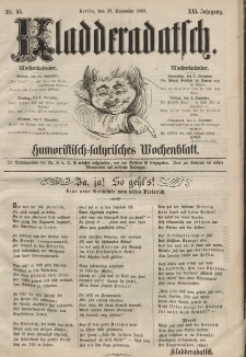 Kladderadatsch, 21. Jahrgang, 29. November 1868, Nr. 55