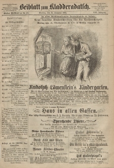 Kladderadatsch, 21. Jahrgang, 13. Dezember 1868, Nr. 57 (Beiblatt)