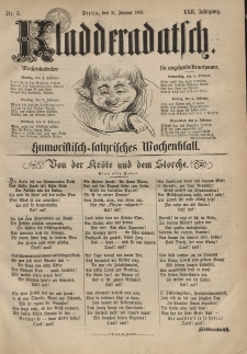Kladderadatsch, 22. Jahrgang, 31. Januar 1869, Nr. 5