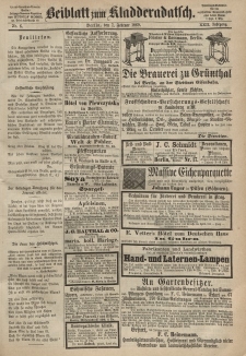 Kladderadatsch, 22. Jahrgang, 7. Februar 1869, Nr. 6 (Beiblatt)