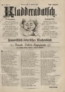 Kladderadatsch, 22. Jahrgang, 14. Februar 1869, Nr. 7/8
