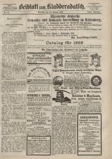 Kladderadatsch, 22. Jahrgang, 28. Februar 1869, Nr. 10 (Beiblatt)