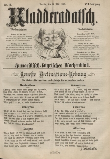 Kladderadatsch, 22. Jahrgang, 14. März 1869, Nr. 12