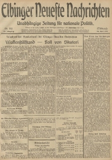 Elbinger Neueste Nachrichten, Nr. 110 Mittwoch 23 April 1913 65. Jahrgang