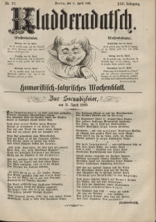 Kladderadatsch, 22. Jahrgang, 11. April 1869, Nr. 17