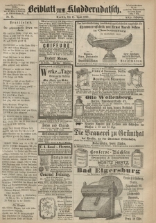 Kladderadatsch, 22. Jahrgang, 18. April 1869, Nr. 18 (Beiblatt)