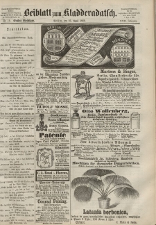 Kladderadatsch, 22. Jahrgang, 25. April 1869, Nr. 19 (Beiblatt)