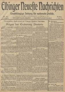 Elbinger Neueste Nachrichten, Nr. 112 Freitag 25 April 1913 65. Jahrgang