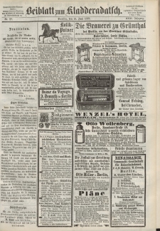 Kladderadatsch, 22. Jahrgang, 13. Juni 1869, Nr. 27 (Beiblatt)