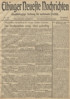 Elbinger Neueste Nachrichten, Nr. 113 Sonnabend 26 April 1913 65. Jahrgang