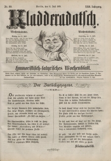 Kladderadatsch, 22. Jahrgang, 11. Juli 1869, Nr. 32