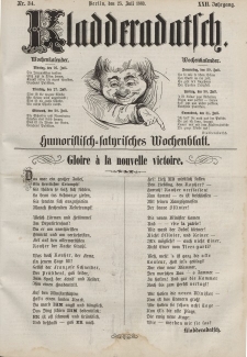 Kladderadatsch, 22. Jahrgang, 25. Juli 1869, Nr. 34