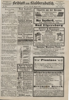 Kladderadatsch, 22. Jahrgang, 22. August 1869, Nr. 39 (Beiblatt)