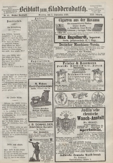 Kladderadatsch, 22. Jahrgang, 5. September 1869, Nr. 41(Beiblatt)