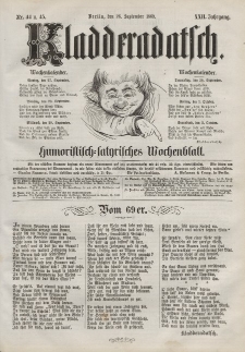 Kladderadatsch, 22. Jahrgang, 26. September 1869, Nr. 44/45