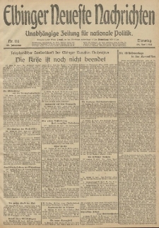 Elbinger Neueste Nachrichten, Nr. 116 Dienstag 29 April 1913 65. Jahrgang