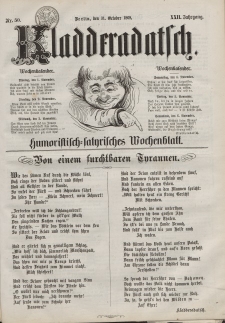 Kladderadatsch, 22. Jahrgang, 31. Oktober 1869, Nr. 50