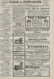 Kladderadatsch, 22. Jahrgang, 7. November 1869, Nr. 51 (Beiblatt)