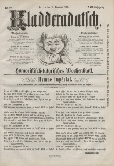 Kladderadatsch, 22. Jahrgang, 19. Dezember 1869, Nr. 58