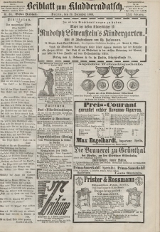 Kladderadatsch, 22. Jahrgang, 19. Dezember 1869, Nr. 58 (Beiblatt)