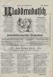 Kladderadatsch, 22. Jahrgang, 26. Dezember 1869, Nr. 59/60