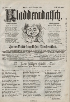 Kladderadatsch, 22. Jahrgang, 26. Dezember 1869, Nr. 59/60