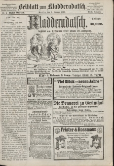 Kladderadatsch, 23. Jahrgang, 2. Januar 1870, Nr. 1 (Beiblatt)