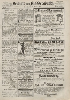 Kladderadatsch, 23. Jahrgang, 30. Januar 1870, Nr. 5 (Beiblatt)