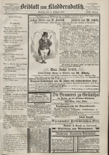 Kladderadatsch, 23. Jahrgang, 13. Februar 1870, Nr. 7 (Beiblatt)