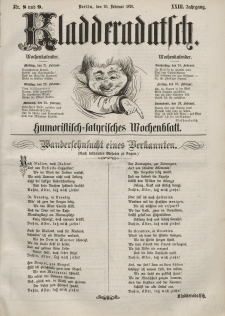 Kladderadatsch, 23. Jahrgang, 20. Februar 1870, Nr. 8/9