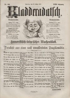 Kladderadatsch, 23. Jahrgang, 13. März 1870, Nr. 12