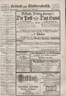 Kladderadatsch, 23. Jahrgang, 27. März 1870, Nr. 14/15 (Beiblatt)