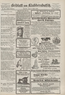 Kladderadatsch, 23. Jahrgang, 17. April 1870, Nr. 18 (Beiblatt)