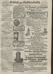 Kladderadatsch, 23. Jahrgang, 24. April 1870, Nr. 19 (Beiblatt)