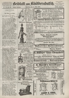 Kladderadatsch, 23. Jahrgang, 15. Mai 1870, Nr. 22/23 (Beiblatt)