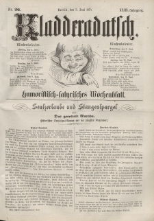 Kladderadatsch, 23. Jahrgang, 5. Juni 1870, Nr. 26