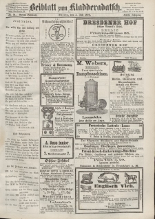 Kladderadatsch, 23. Jahrgang, 3 Juli 1870, Nr. 31 (Beiblatt)