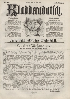 Kladderadatsch, 23. Jahrgang, 10. Juli 1870, Nr. 32