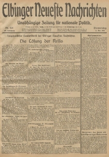 Elbinger Neueste Nachrichten, Nr. 124 Donnerstag 8 Mai 1913 65. Jahrgang