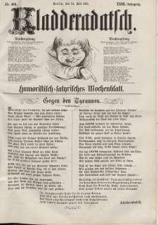Kladderadatsch, 23. Jahrgang, 24. Juli 1870, Nr. 34