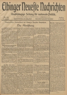 Elbinger Neueste Nachrichten, Nr. 125 Freitag 9 Mai 1913 65. Jahrgang