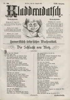 Kladderadatsch, 23. Jahrgang, 28. August 1870, Nr. 40